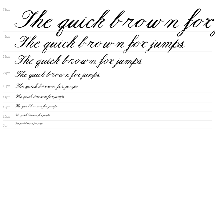 Formal Script Bold Waterfall