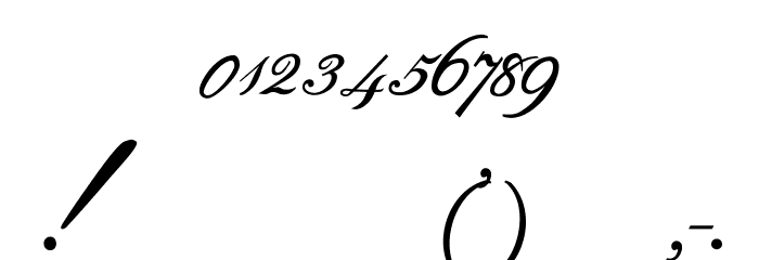 Formal Script Medium Font OTHER CHARS