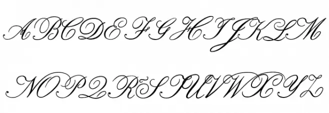 Formal Script Medium フォント 大文字