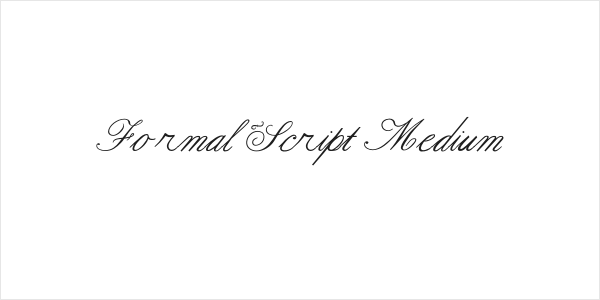 Formal Script Medium Logo