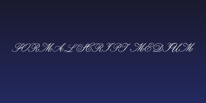 Formal Script Medium Social Header