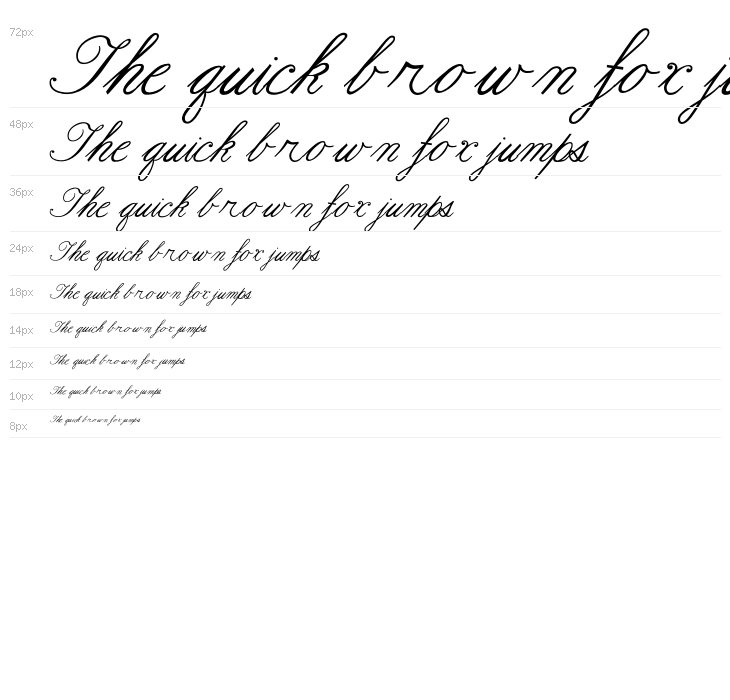 Formal Script Medium Waterfall