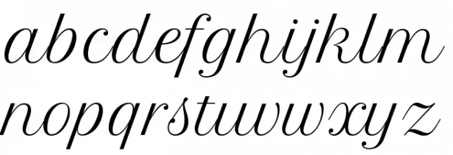 FormalScriptBeta Schriftart Kleinbuchstaben