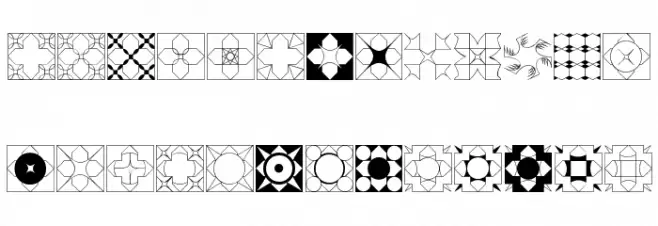 Formas geometricas 2 Шрифта ВЕРХНИЙ