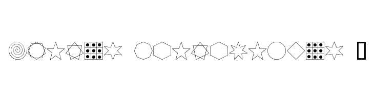 Formas germetricas 1  フリーフォントのダウンロード