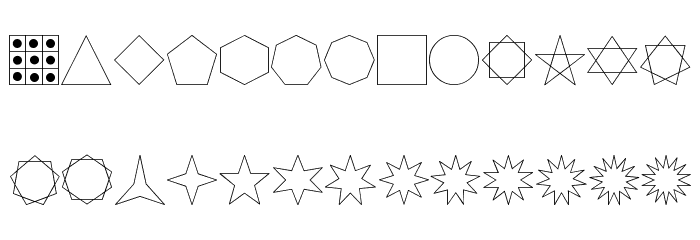Formas germetricas 1 Font LOWERCASE