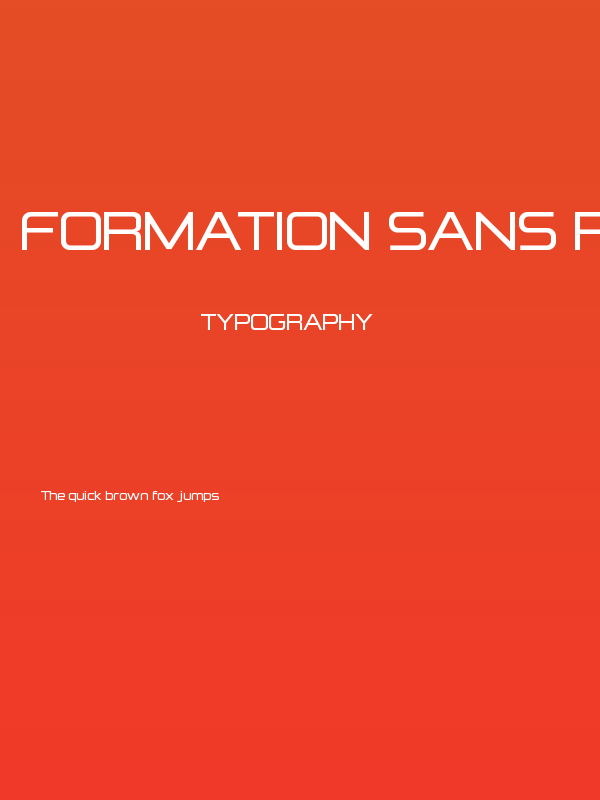 Formation Sans Regular Poster