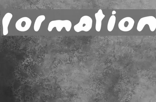 Formation Font examples