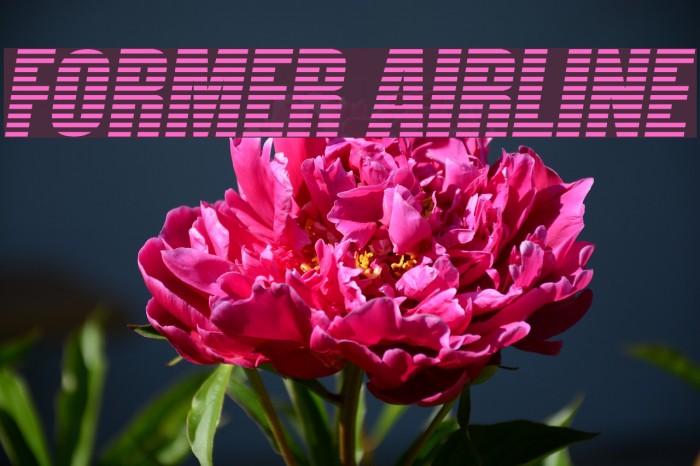 Former Airline Font examples