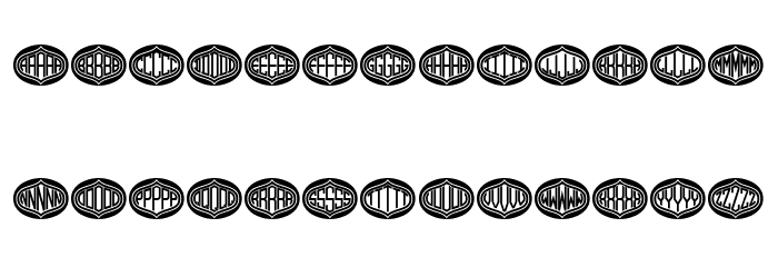 Formogram Ellipse Hollow Regular Font OTHER CHARS