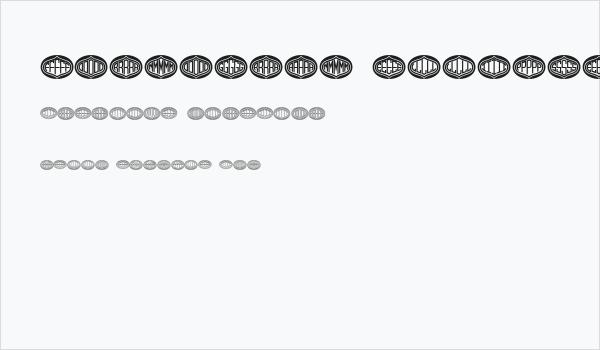 Formogram Ellipse Hollow Regular Business Card