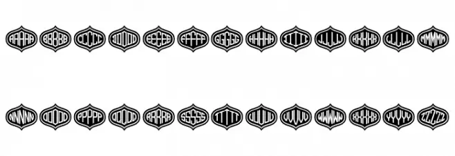 Formogram Regular Schriftart Kleinbuchstaben