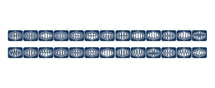 Formogram Squarish Hollow Regular Lowercase