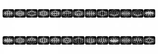 Formogram Squarish Regular Fonte MAIÚSCULAS