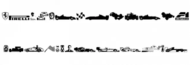 Formula 1 Polices MAJUSCULES