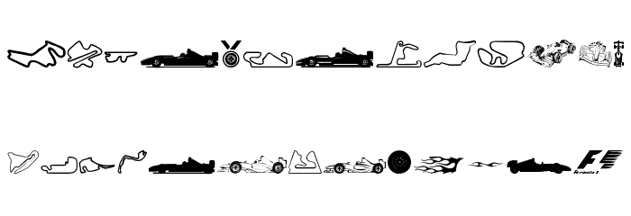 Formula 1 Font LOWERCASE