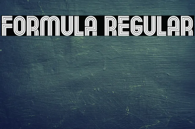 Formula Regular Example 1