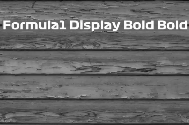 Formula1 Display Bold Bold Шрифта examples