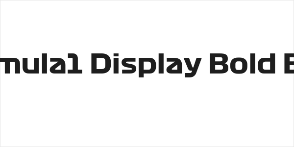 Formula1 Display Bold Bold Logo