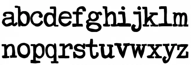 Formulario 1312 Font LOWERCASE