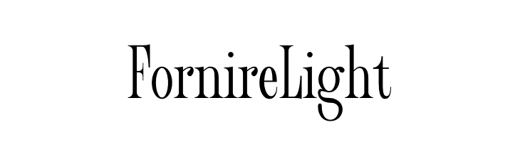 Fornire Light  Frei Schriftart Herunterladen