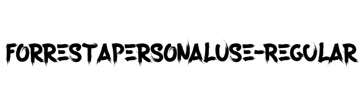ForrestaPersonalUse-Regular  لخطوط تنزيل