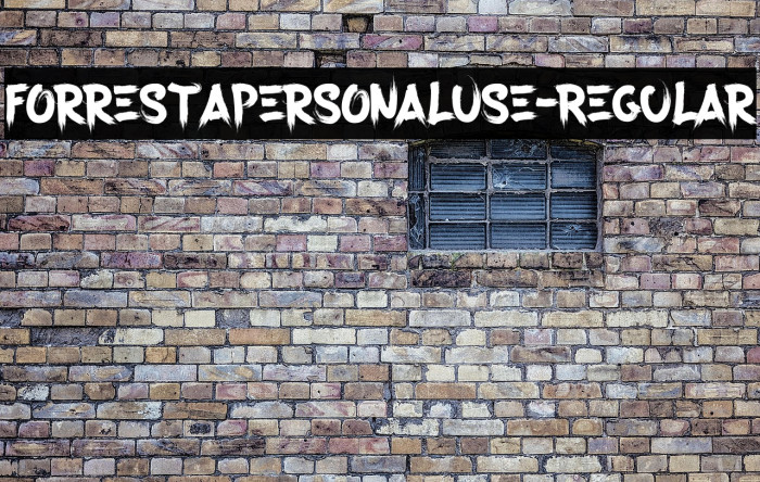 ForrestaPersonalUse-Regular Example 2