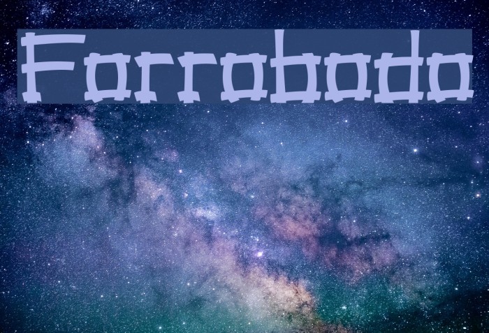 Forrobodo Font examples