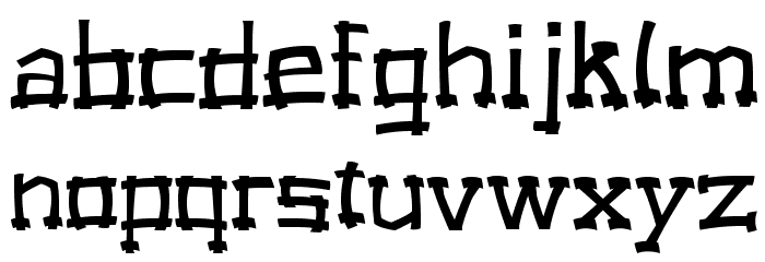Forrobodo Font LOWERCASE