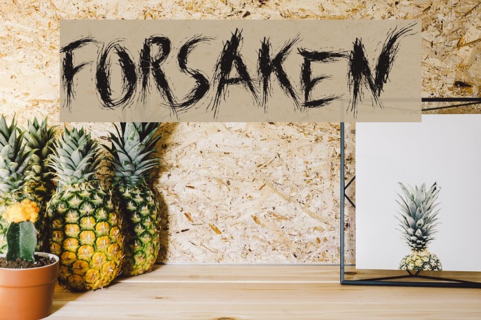 Forsaken Font examples