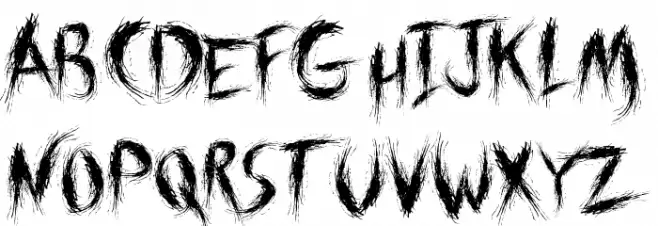 Forsaken Font Litere mici