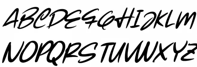 Forsegi Italic Schriftart Groß