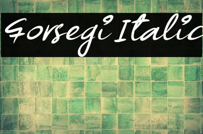Forsegi Italic Example 1