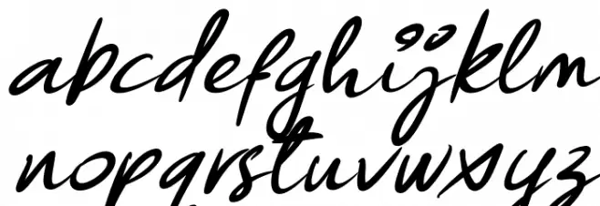 Forsegi Italic Schriftart Kleinbuchstaben