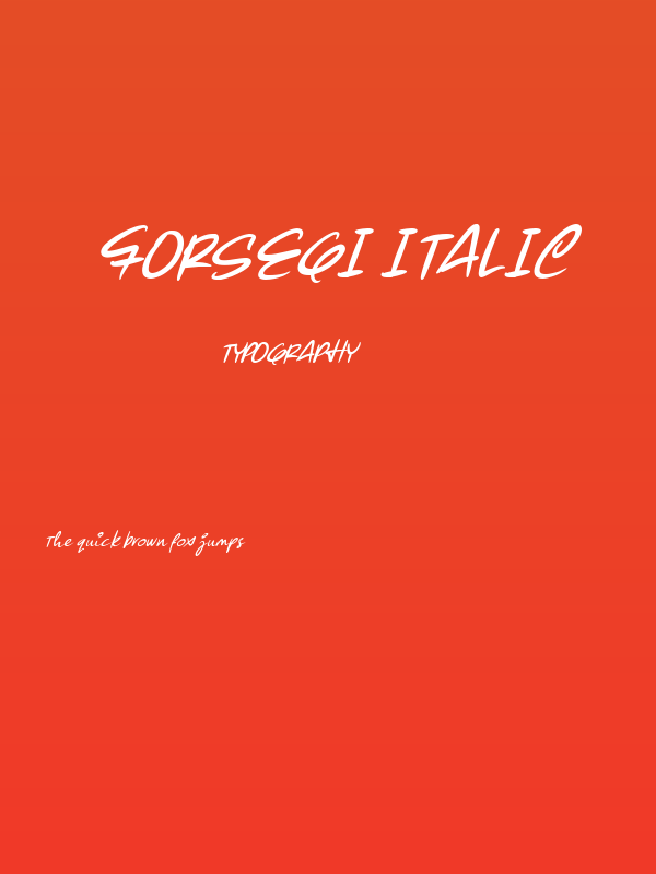 Forsegi Italic Poster