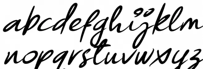 Forsegi Italic Schriftart Kleinbuchstaben