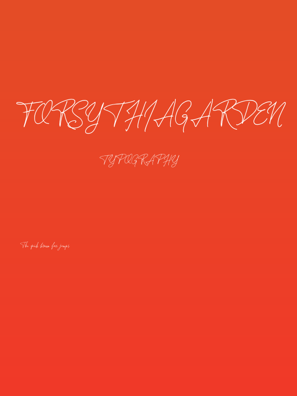 ForsythiaGarden Poster