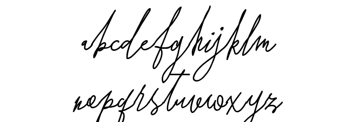 ForsythiaGarden Font LOWERCASE