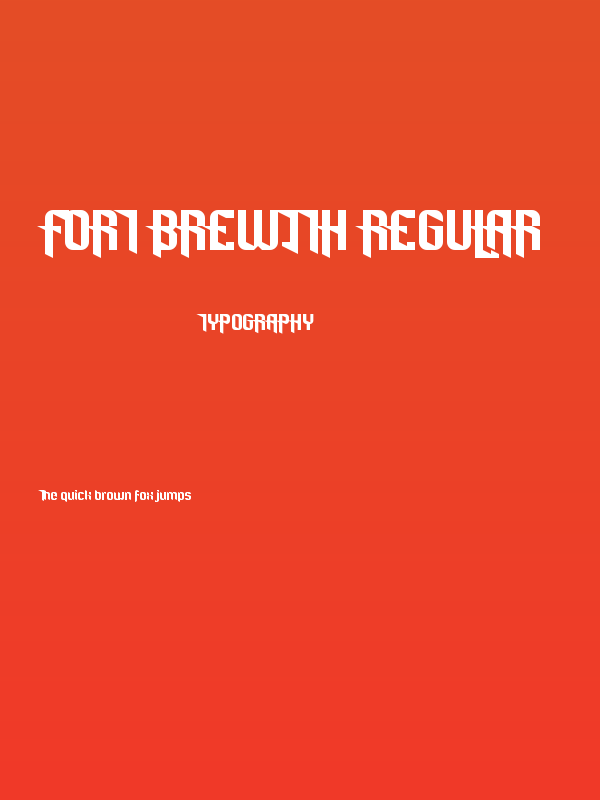Fort Brewith Regular Poster