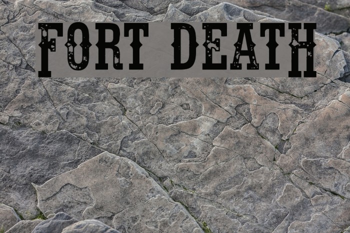 Fort Death Font examples