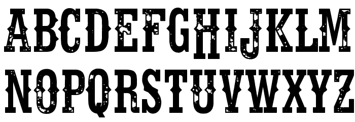 Fort Death Font LOWERCASE