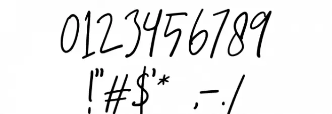 FortCollinsScriptDEMO Font OTHER CHARS