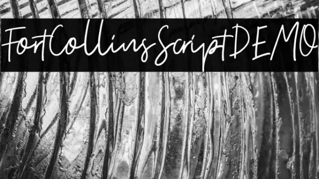FortCollinsScriptDEMO Font examples