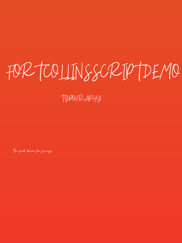 FortCollinsScriptDEMO Poster