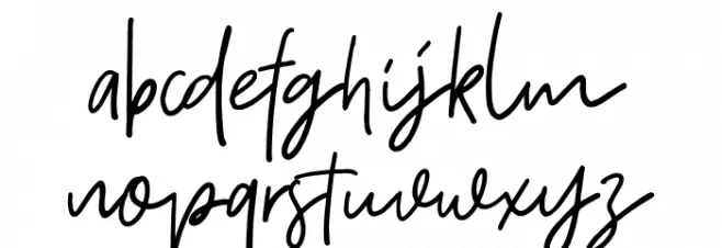 FortCollinsScriptDEMO Schriftart Kleinbuchstaben