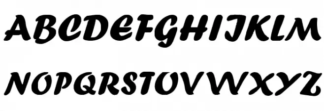Forte Schriftart Groß
