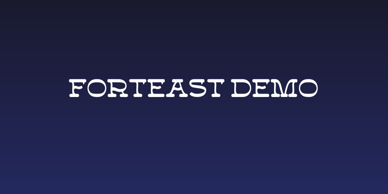 Forteast Demo Social Header