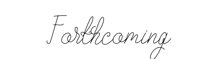 Forthcoming  font caratteri gratis