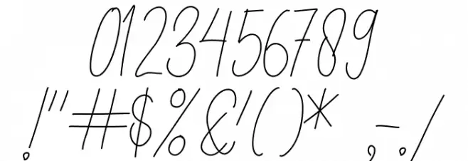 Forthcoming Font OTHER CHARS