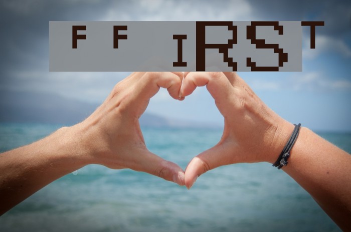 FortheFIRSTtime Font examples